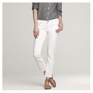 J. Crew matchstick cropped white denim. Size 29.